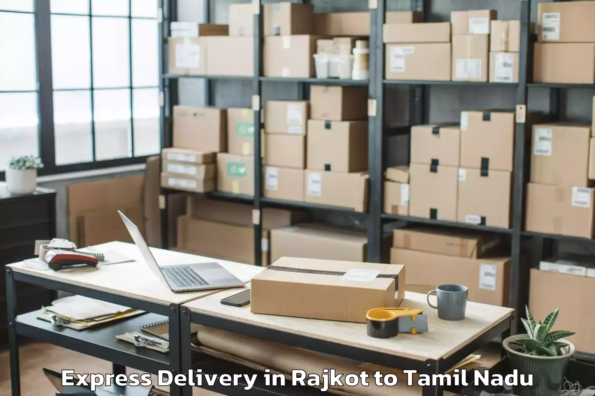 Top Rajkot to Tuticorin Airport Tcr Express Delivery Available